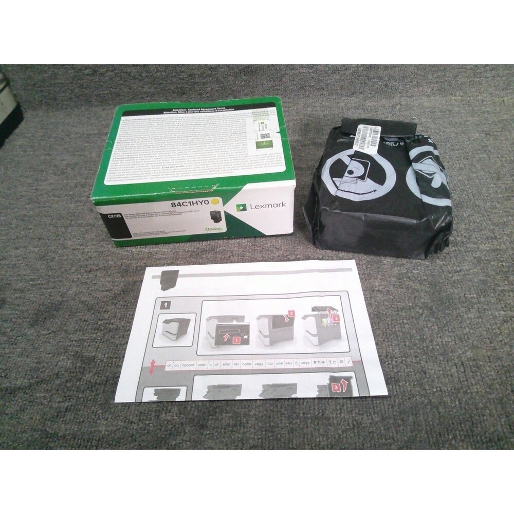 Lexmark 84C1HY0 Yellow High Yield Toner CX725 Series Genuine OEM NEW Open Box